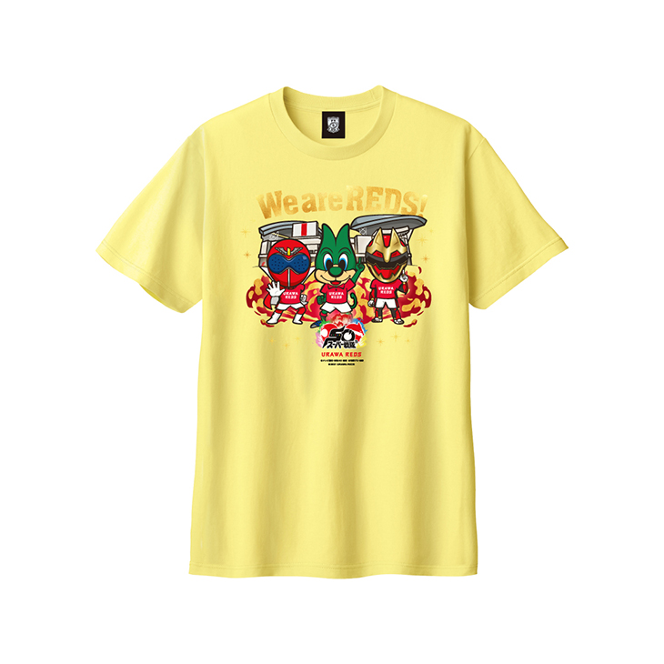URAWA REDS スーパー戦隊50周年記念コラボ KIDS Tシャツ (レディア)/イエロー〈9月下旬より順次発送〉