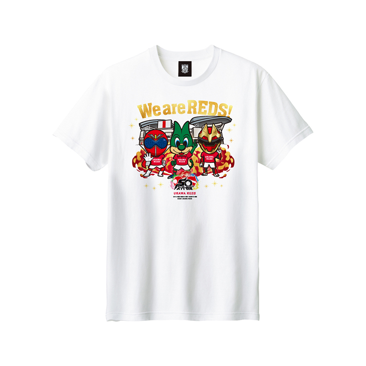 URAWA REDS スーパー戦隊50周年記念コラボ KIDS Tシャツ (レディア)/白〈9月下旬より順次発送〉