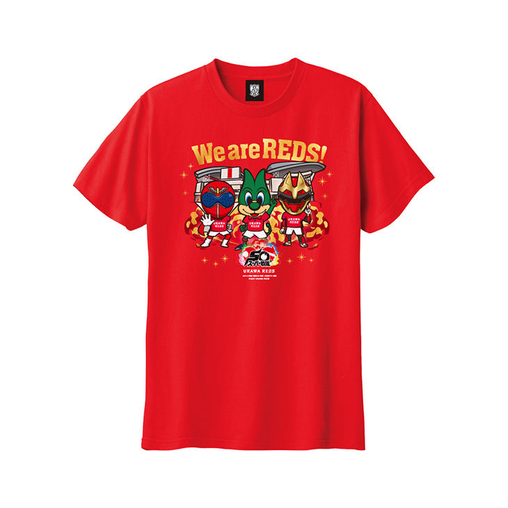 URAWA REDS スーパー戦隊50周年記念コラボ KIDS Tシャツ (レディア)/赤〈9月下旬より順次発送〉