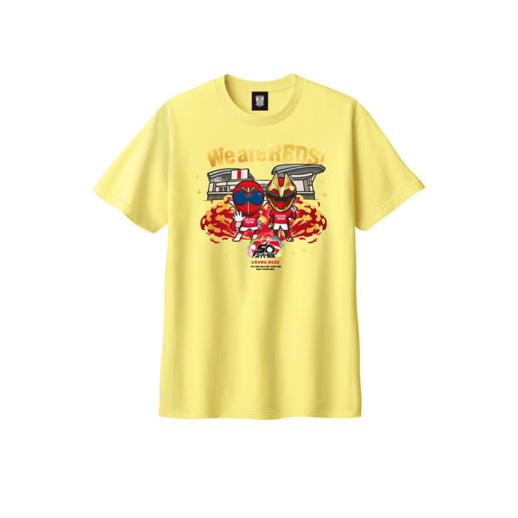 URAWA REDS スーパー戦隊50周年記念コラボ KIDS Tシャツ (KV)/イエロー〈9月下旬より順次発送〉