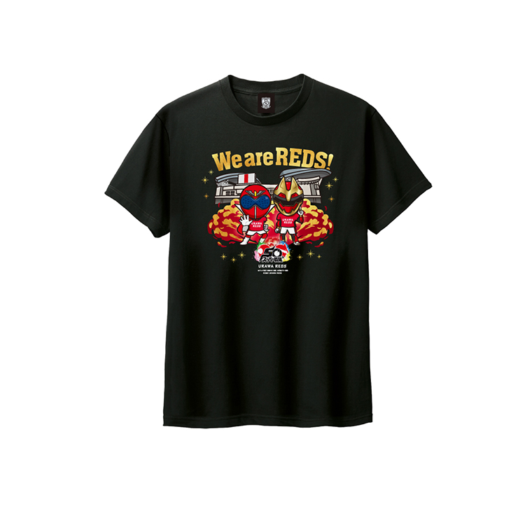 URAWA REDS スーパー戦隊50周年記念コラボ KIDS Tシャツ (KV)/黒〈9月下旬より順次発送〉