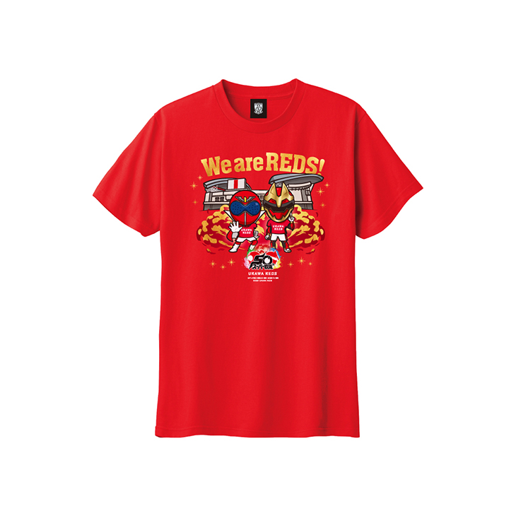 URAWA REDS スーパー戦隊50周年記念コラボ KIDS Tシャツ (KV)/赤〈9月下旬より順次発送〉