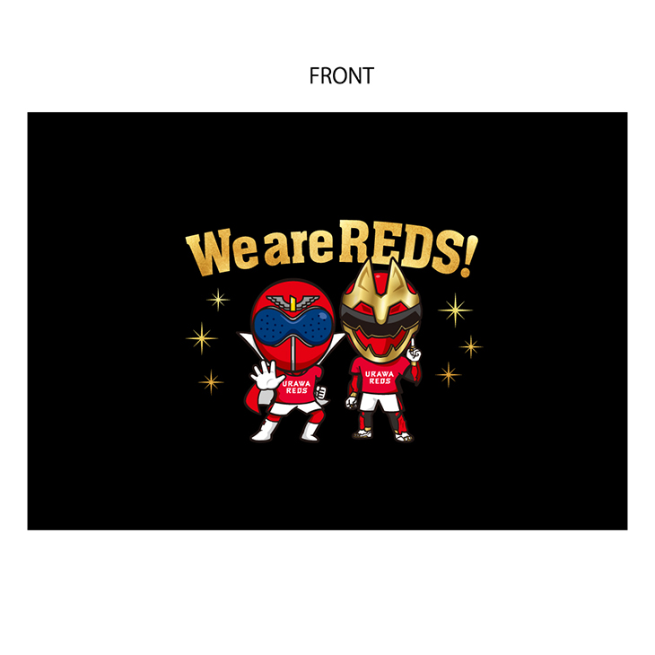 URAWA REDS スーパー戦隊50周年記念コラボ Tシャツ (KV)/黒〈9月
