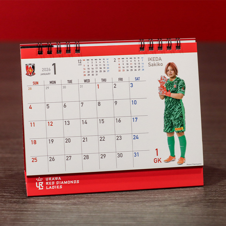 2026レディースデスクカレンダー | 浦和レッズオンラインショップ