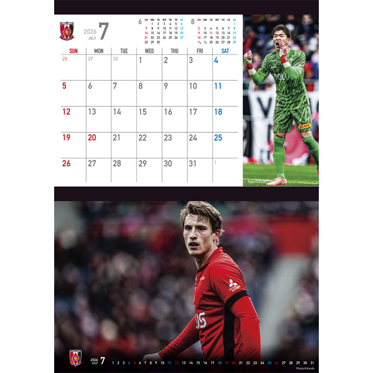 2026デスクカレンダー | 浦和レッズオンラインショップ
