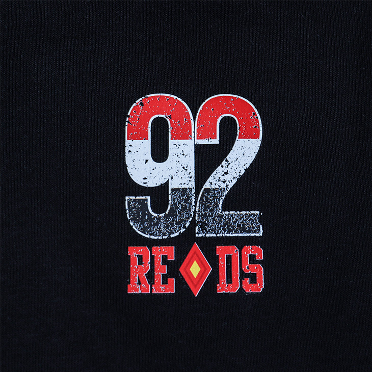裏起毛フルジップパーカー（92REDS）/ブラック | 浦和レッズオンライン