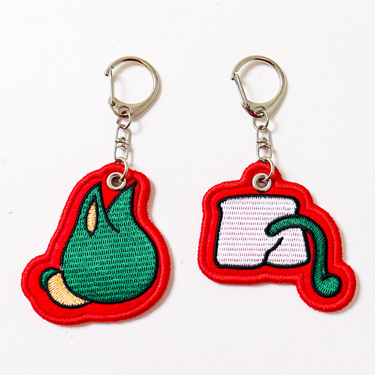 ロボット型キーホルダー レッド MM50-0399-01R ロボットキーホルダー