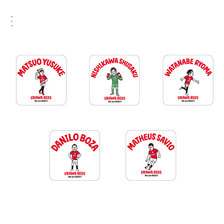 プレーヤーズイラスト ステッカー5枚セット