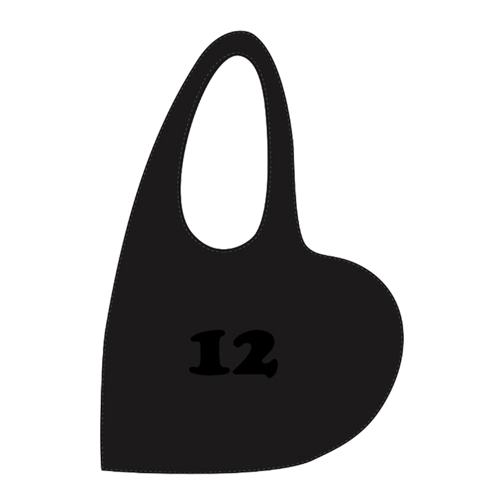 2way ショルダーバッグ(ハート12)/黒〈2026年1月中旬より順次発送〉