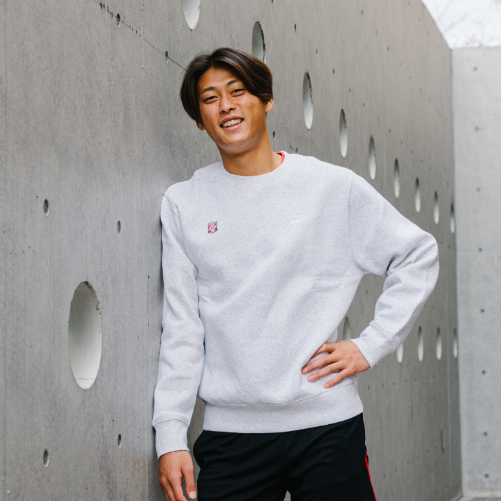 NIKE クラブ BB クルー L/S トップ/バーチヘザー