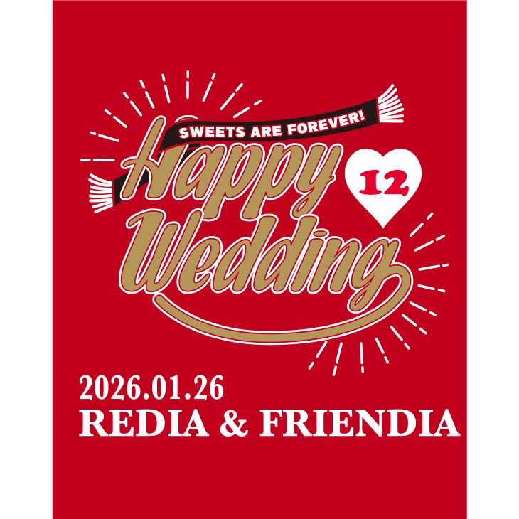 2026アニバーサリーユニプリント (HAPPY WEDDING)〈ご購入より4～5週間