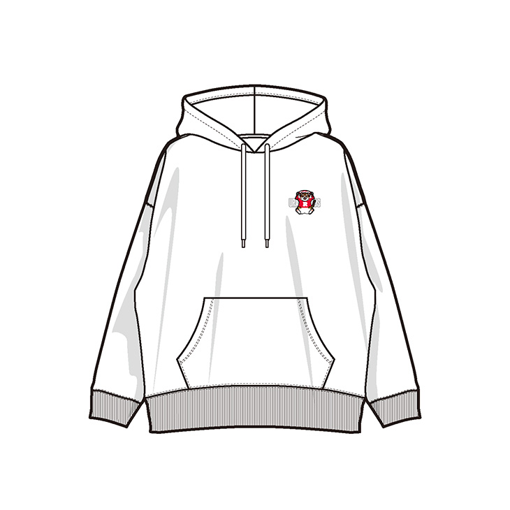 REDS CATS プルオーバーパーカー（マンチカン）/ホワイト