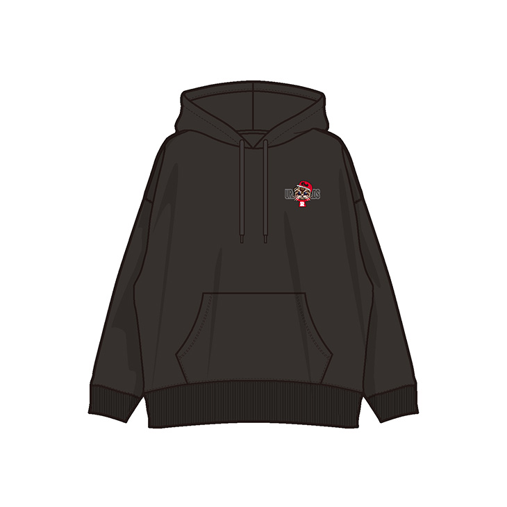 REDS CATS プルオーバーパーカー（スコティッシュフォールド）/ブラック