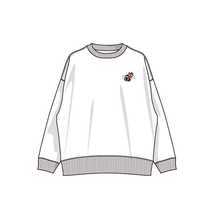 REDS CATS ライトトレーナー（ミケネコ）/ホワイト