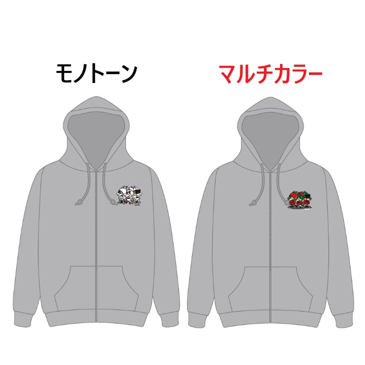 アメコミレディア リラックスフィットZIPパーカー/アッシュ〈6月上旬から順次お届け〉