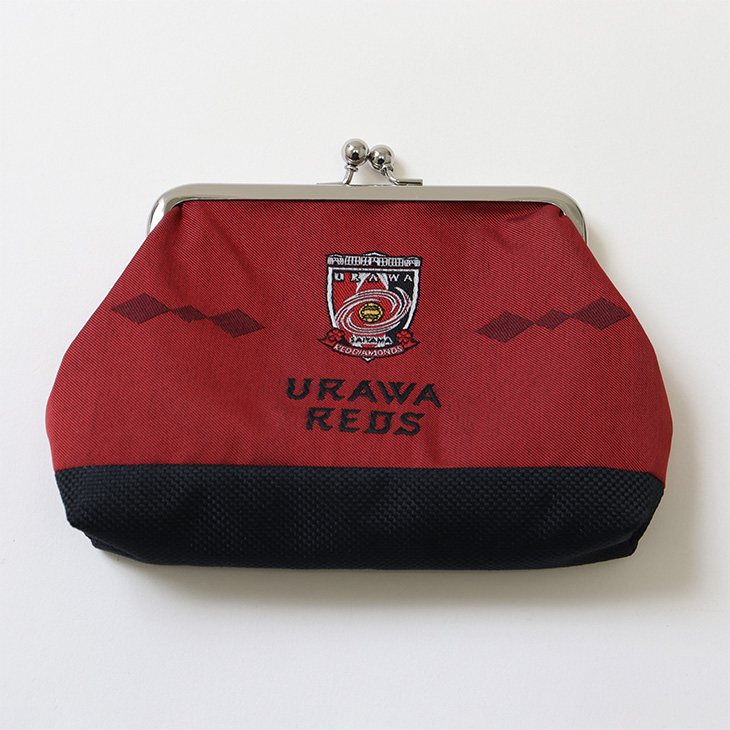 西陣織がま口ポーチ/レッド