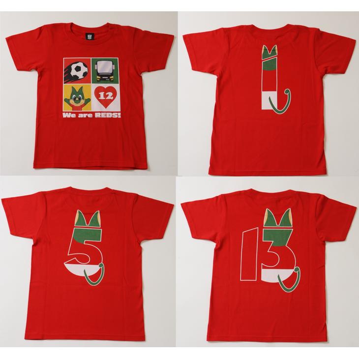 キッズナンバーTシャツ/赤