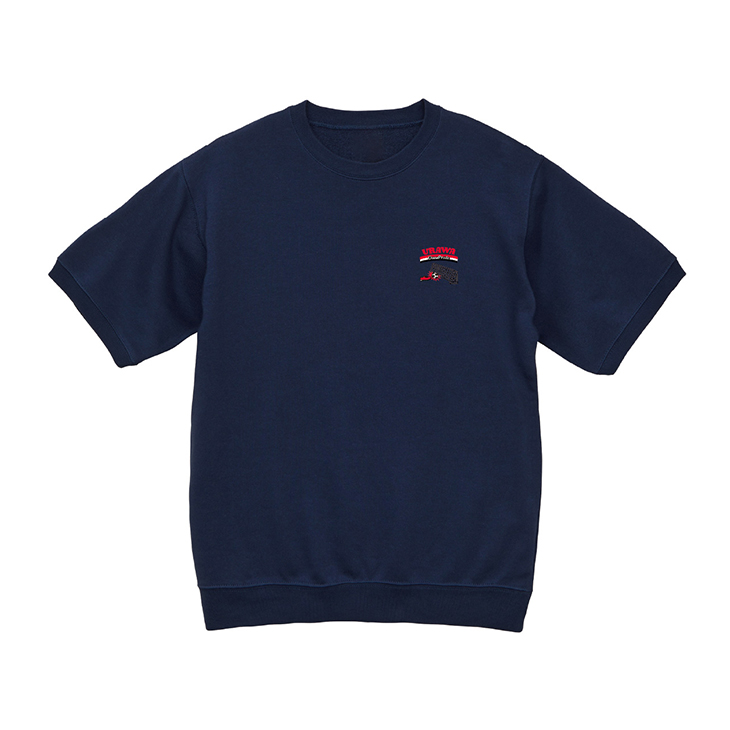 【ウラワ・ステッチ】ショートスリーブスウェット/インディゴ〈6月下旬から順次お届け〉