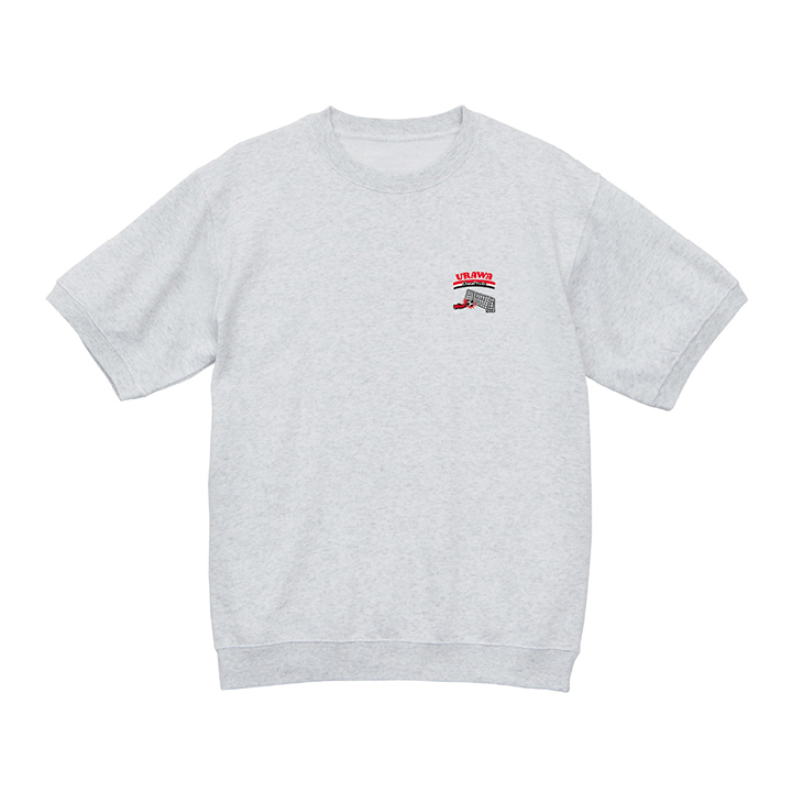 【ウラワ・ステッチ】ショートスリーブスウェット/アッシュ〈6月下旬から順次お届け〉