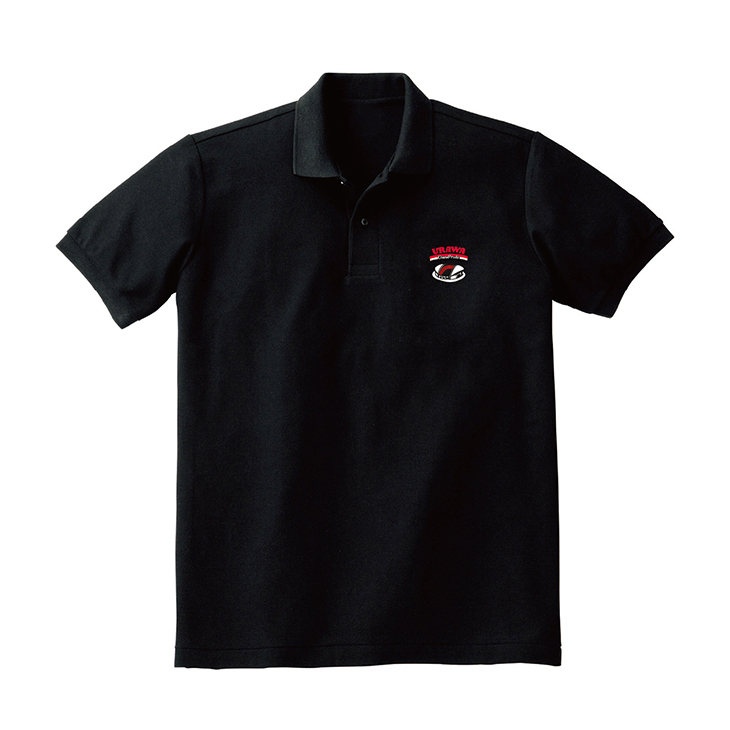 【ウラワ・ステッチ】ポロシャツ/ブラック〈6月下旬から順次お届け〉