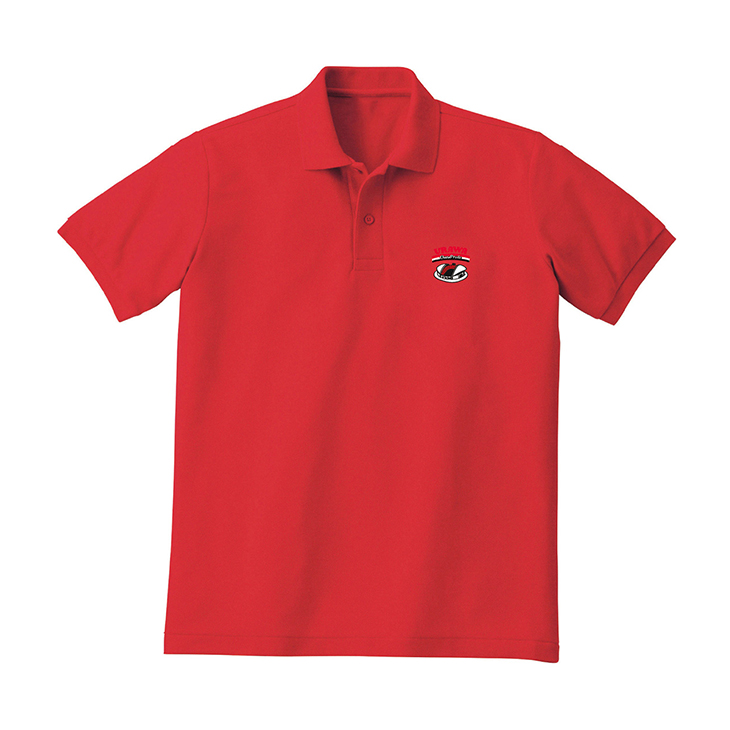 【ウラワ・ステッチ】ポロシャツ/レッド〈6月下旬から順次お届け〉