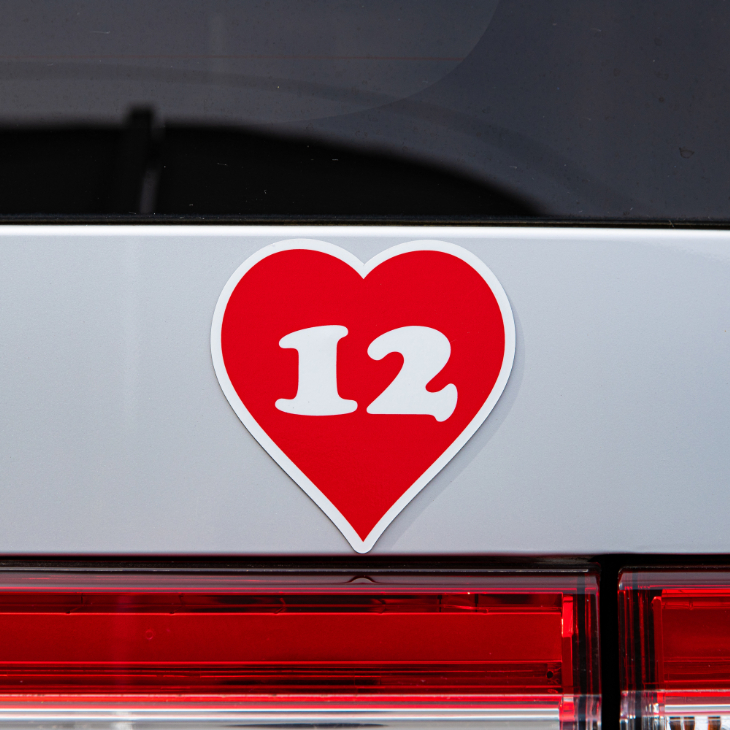 カーマグネット (ハート12)