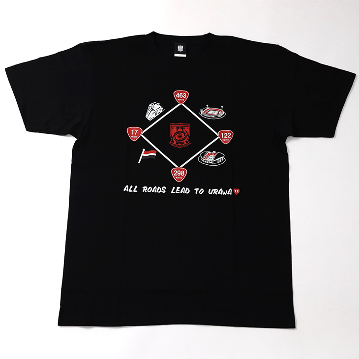 ALL ROADS LEAD TO URAWA Tシャツ/黒