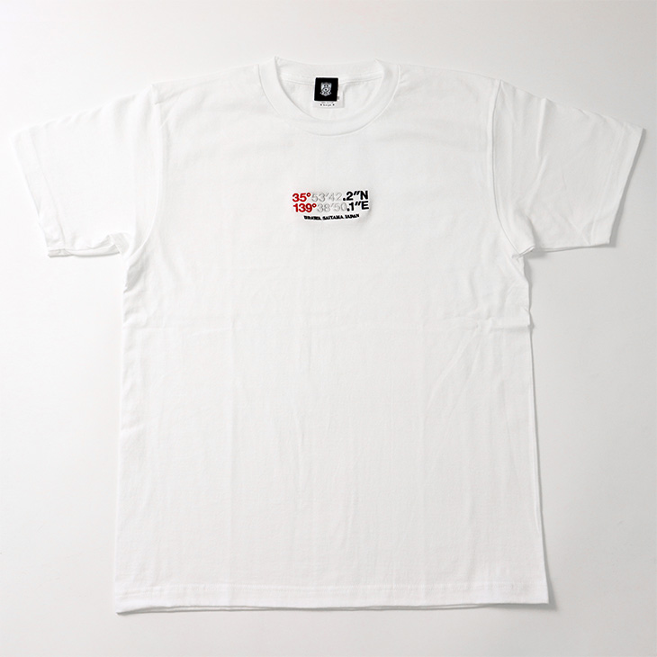 浦和座標 刺繍Tシャツ/白