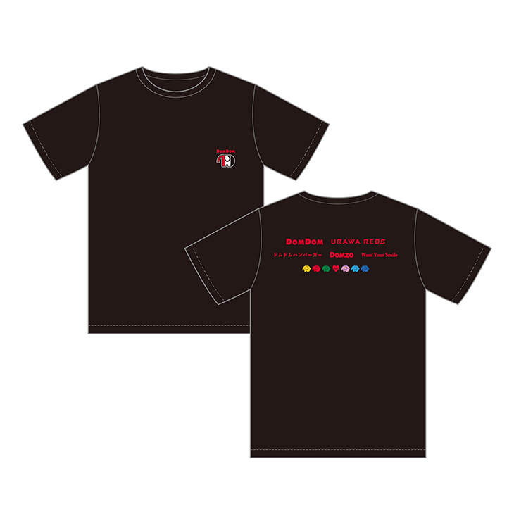 Tシャツ（3色どむぞうくん）/ブラック〈7月下旬から順次お届け〉