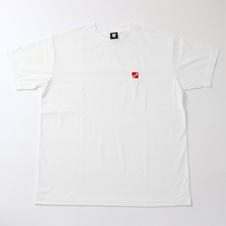 ワンポイントREDS刺繍 リサイクルPe Tシャツ/白