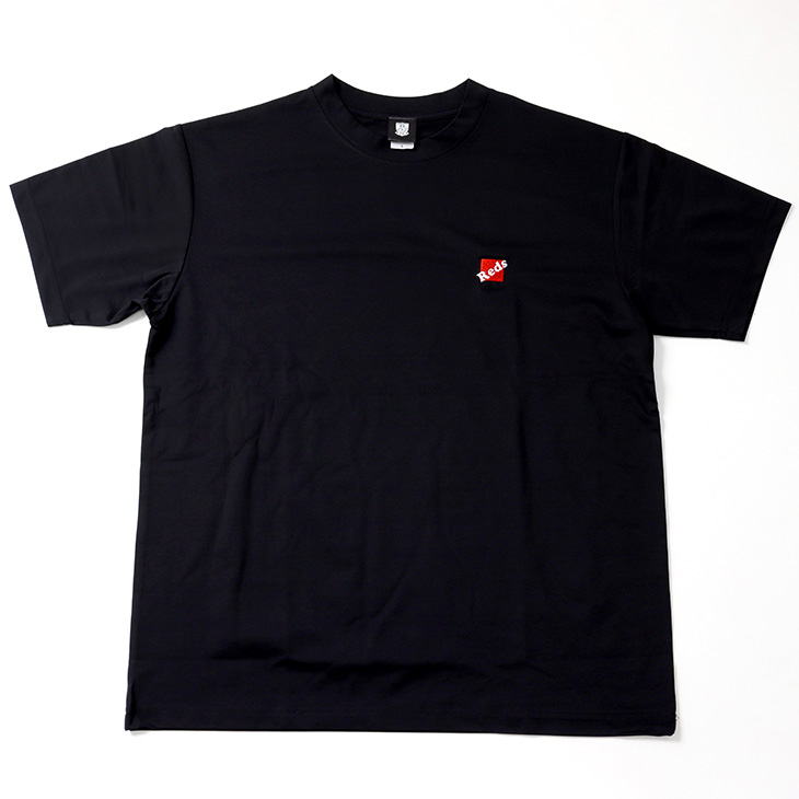 ワンポイントREDS刺繍 リサイクルPe Tシャツ/黒