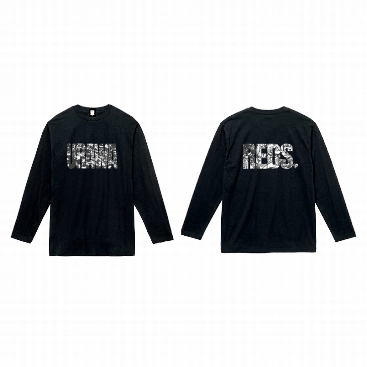 【最終値下げ済】浦和レッズ トレーニングシャツ（長袖） REDS GRAPHIC COLLECTION ロングスリーブTシャツ/URAWA REDS/黒〈8月