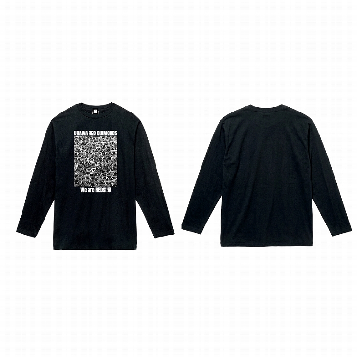 REDS GRAPHIC COLLECTION ロングスリーブTシャツ/SUPPORTERS/黒〈8月