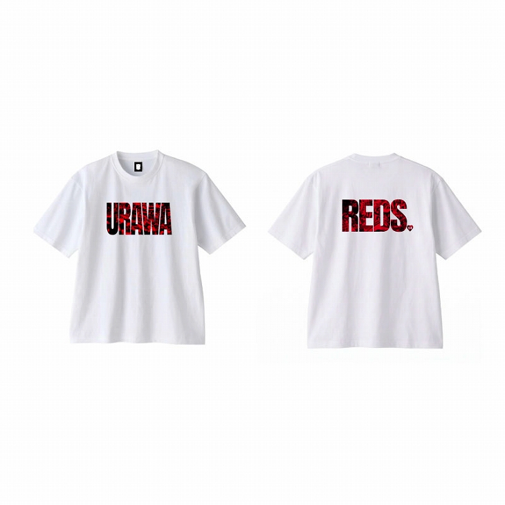 ANDRÉ グラフィックオーバーサイズTシャツ REDS GRAPHIC COLLECTION オーバーサイズTシャツ/URAWA REDS/白〈8月