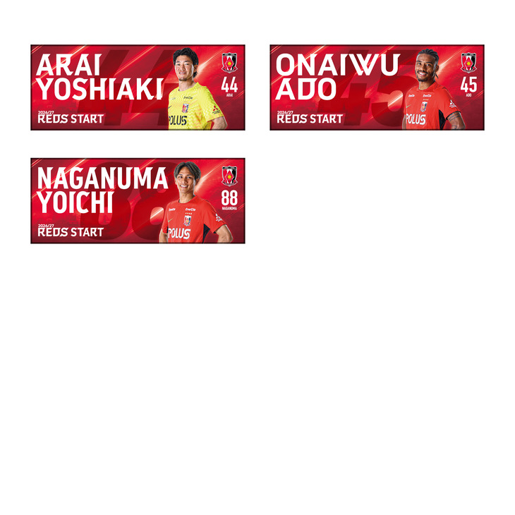 26-27 REDS START フェイスタオル (players)（1st/GK）〈10月上旬頃