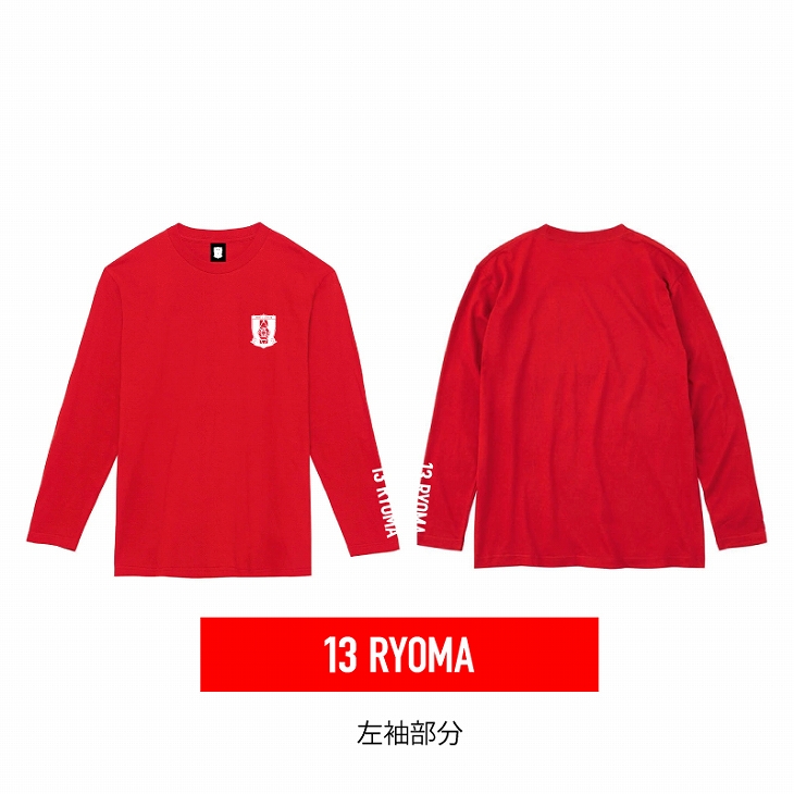 26-27 プレーヤーズ N&N ロングスリーブTシャツ/赤〈11月上旬から順次お届け〉
